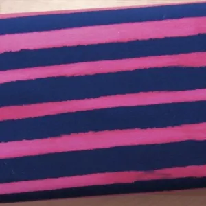 Bio-Jersey verschwommene Streifen blau pink