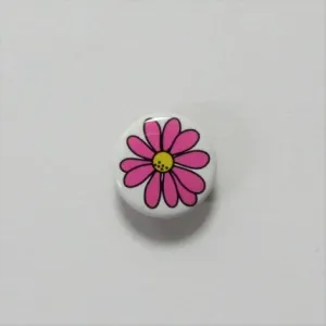 Druckknöpfe pink Flower