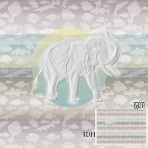 Bio-Jersey Der weisse Elefant Panel Lillestoff