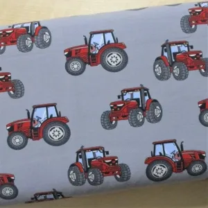 Jersey Traktoren rot auf grau