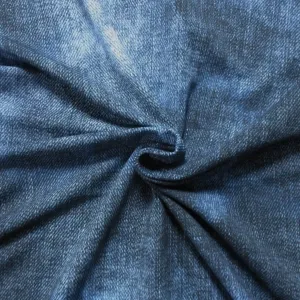 Sommersweat grobe Jeansoptik dunkelblau