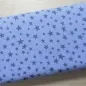 Preview: Baumwollstoff Sternenmeer hellblau jeansblau Reststück 0.75m