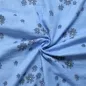Preview: Musselin (Double Gauze) blaue Blumen