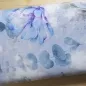 Preview: Jersey Blumen auf hellem blaugrau