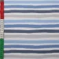 Preview: Jersey brush Stripes blau weiss