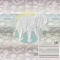 Preview: Bio-Jersey Der weisse Elefant Panel Lillestoff