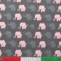 Preview: Jersey Elefantenparade grau rosa