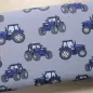 Preview: Jersey Traktoren blau auf hellgrau