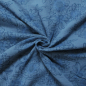 Preview: Musselin (Double Gauze) grosse Blumen blau