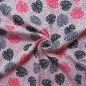 Preview: Musselin (Double Gauze) Pretty Palms rosa-pink-grau