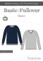 Preview: Papiereschnittmuster Basic-Pullover Herren Fadenkäfer