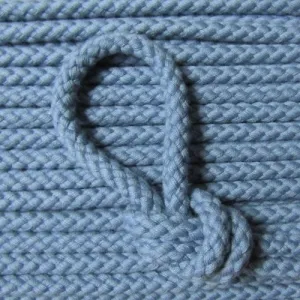 Baumwollkordel 8mm jeansblau