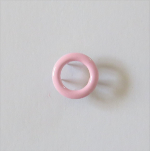 Jersey-Druckknöpfe Ring 11mm rosa