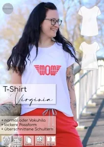 Papierschnittmuster meine Herzenswelt T-Shirt Damen - Virginia
