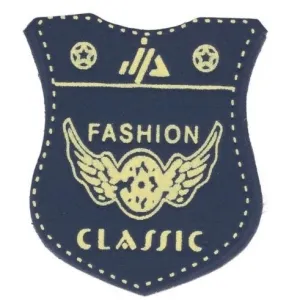 Label Classic Fashion Schild 45x38mm nachtblau