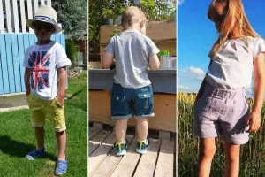 Papierschnittmuster Kids Shorts Pantai Nähfrosch