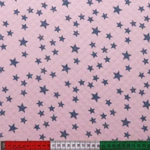 Stepper Stars rosa-rauchblau (Lillestoff)