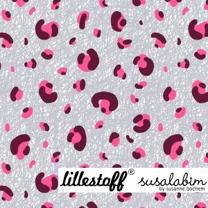 Bio-Jersey Kritzeloelflecken hellblau rosa Lillestoff