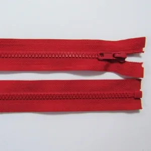 Jackenreissverschluss 55cm rot
