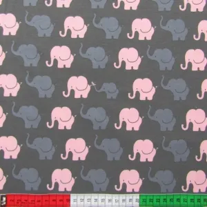 Jersey Elefantenparade grau rosa