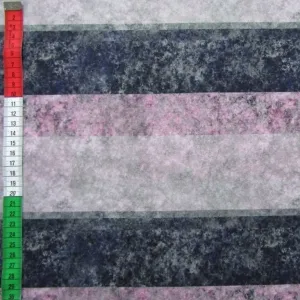 Jersey Marble Stripes dunkelblau rosa grau