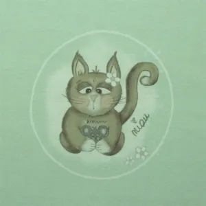 Jersey Katze Minka Panel Eigenproduktion kreativ-werk