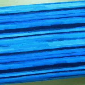 Jersey Pinselstreifen Streifen türkisblau Reststück 1m