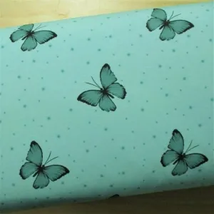 Jersey Schmetterlinge türkis Eigenproduktion kreativ-werk