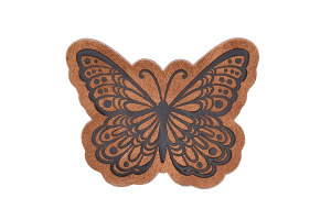 Kunstlederlabel Butterfly