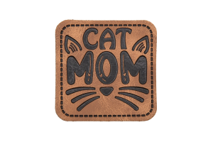 Kunstlederlabel Cat Mom