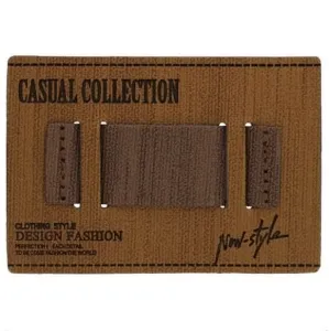 Label Casual Collection 55x80mm braun