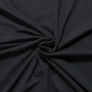 Piqué-Jersey schwarz