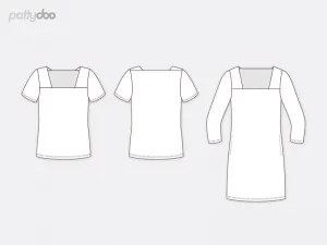 Papierschnittmuster Pattydoo Jill Damenshirt & Kleid