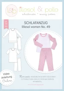 Papierschnittmuster Lillesol Women No. 49 Schlafanzug