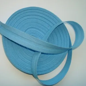 Schrägband gefaltet 20mm hellblau