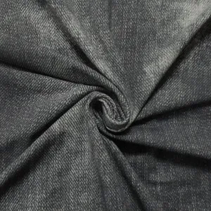 Sommersweat grobe Jeansoptik schwarz Reststück 0.75m