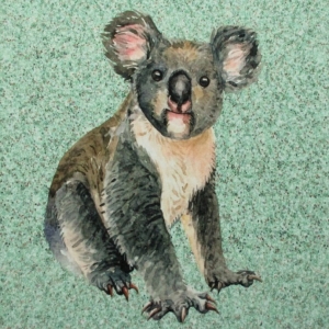 Sommersweat Nature Koala mint Panel