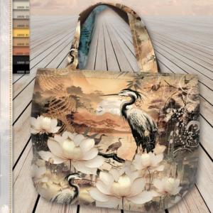 Canvas Panel für Tasche / Shopper Vögel