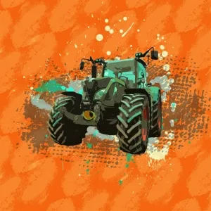 traktorenpanel orange