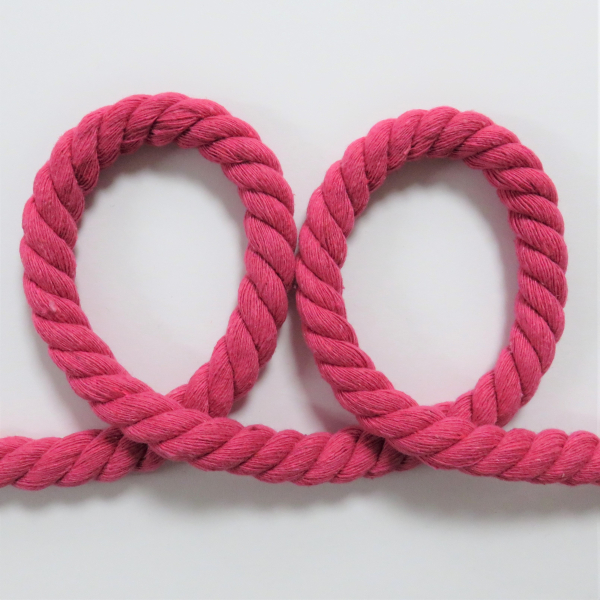 Baumwollkordel gedreht 12mm pink
