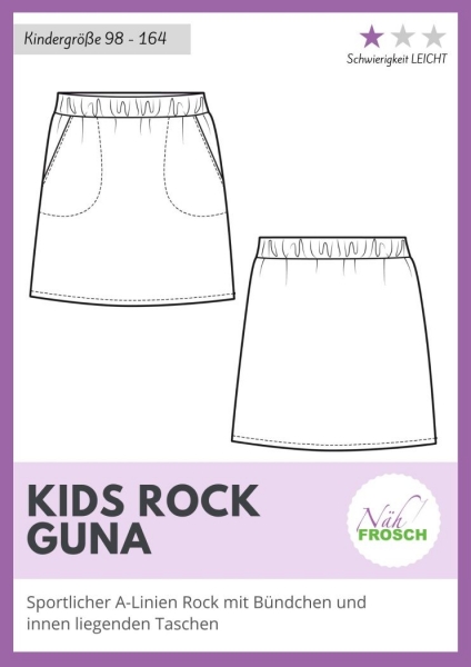 Papierschnittmuster Kids Rock Guna Nähfrosch