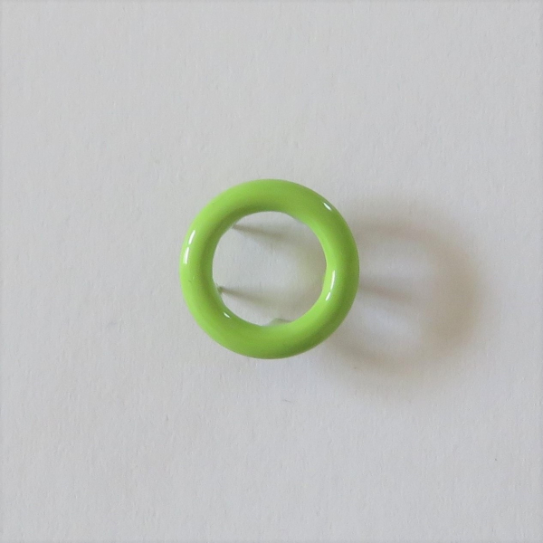 Jersey-Druckknöpfe Ring 11mm hellgrün
