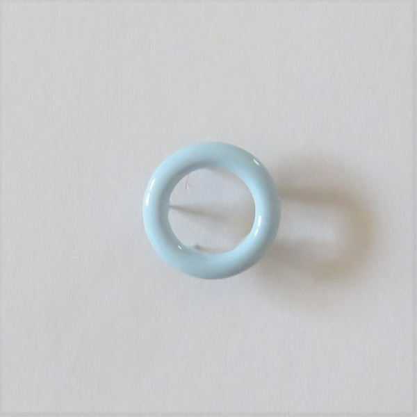 Jersey-Druckknöpfe Ring 11mm hellblau