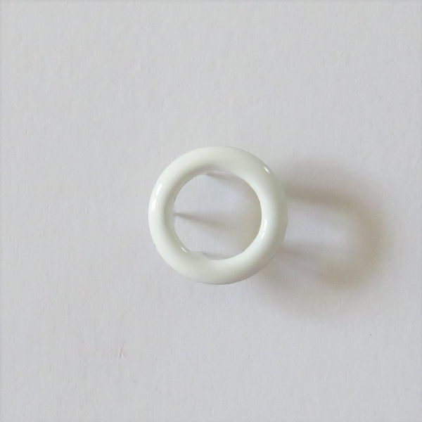 Jersey-Druckknöpfe Ring 11mm weiss