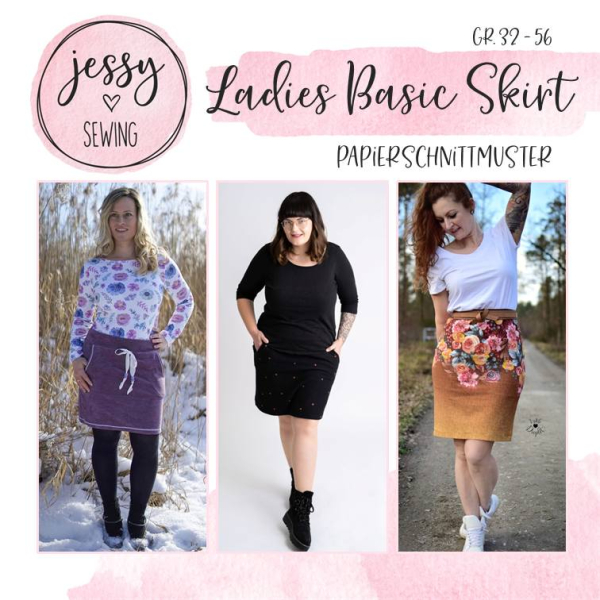 Papierschnittmuster Jessysewing Ladies Basic Skirt