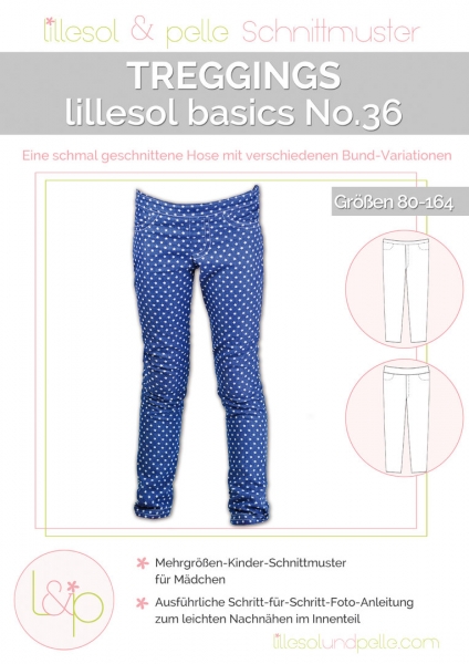 Papierschnittmuster Lillesol Basics No. 36 Treggings