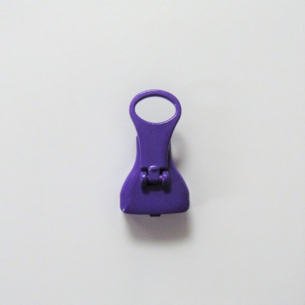 Zipper zu Perlreissverschluss violett