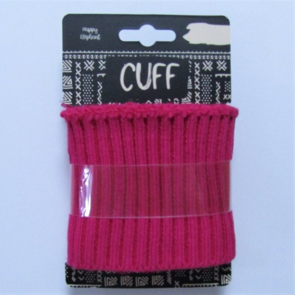 Cuff-Bündchen grob pink