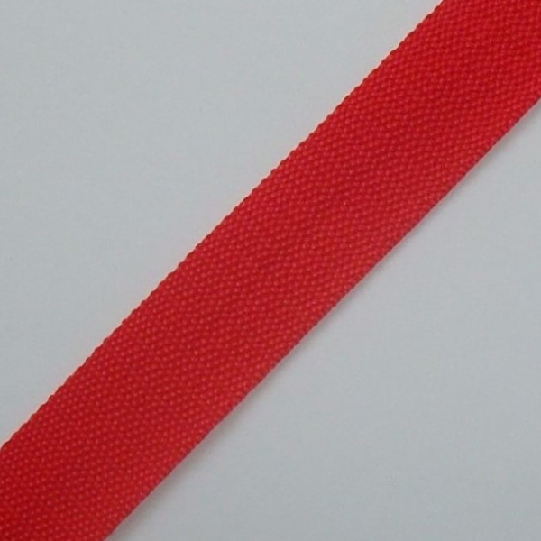 Gurtband 1mm dick, 25mm breit rot