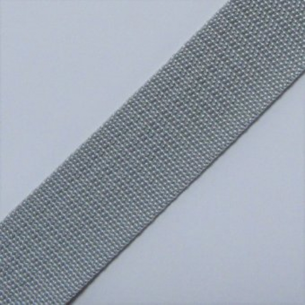Gurtband 1mm dick, 30mm breit hellgrau